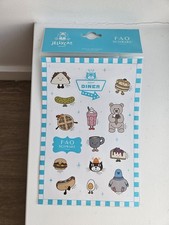 FAO Schwartz Jellycat Diner Sticker Sheet Brand new Authantic - ship from US