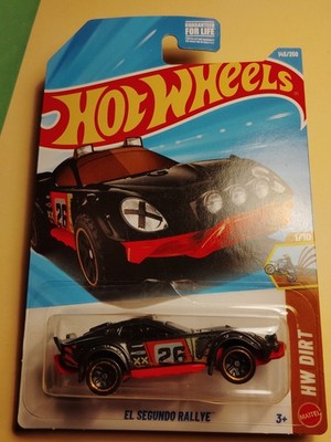 Hot Wheels El Segundo Rallye Black GRFX Racing Decals #26 Racer HW Dirt Series
