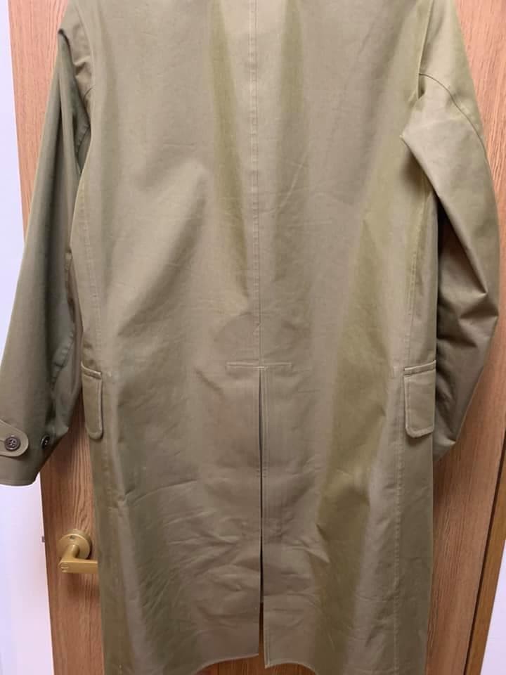 Used RRL Waterproof Balmacaan Coat Jacket Outer Mens Size S Olive Khaki image 2