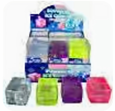 Gel Squeeze Cube Tactile Sensory Stress Toy Multicolor Assorted Colors