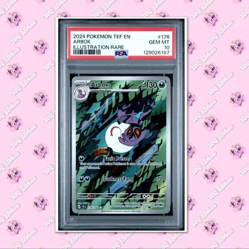 PSA 10 Arbok 176/162 Illustration Rare Temporal Forces TCGKITTEN