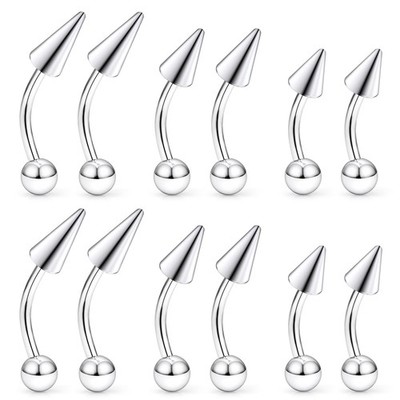 Angel Bites Piercing Jewelry Surgical Steel Vertical Labret Lip Jewelry 16G Snak