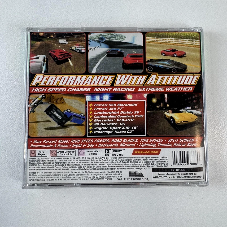 De colección Need for Speed III Hot Pursuit Sony PlayStation 1 PS1 Grandes éxitos Foto 2 de 4