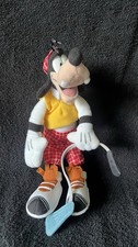 Disney Goofy Chef Plush Doll 12  Red Pants Yellow Vest Spatula   Disney Parks