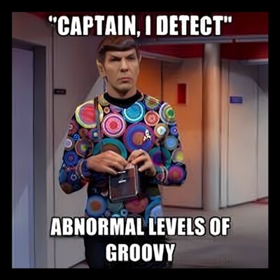 Captain I Detect Abnormal Levels of Groovy Spock Star Trek Space Fridge MAGNET