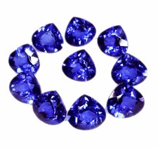 Natural Blue Tanzanite Loose Gemstone 8-10 Ct Certified 10 Pcs Lot Tanzanite W21