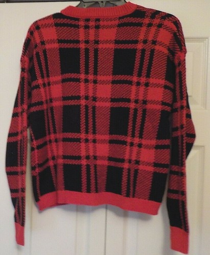 Sequin "Santa's Bestie" Christmas Sweater Size Med. Junior With Love Derek New! - Picture 7 of 7