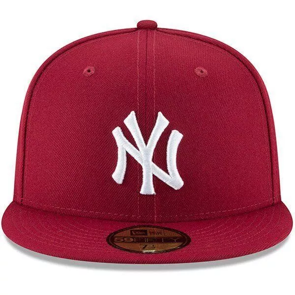 Burgundy yankees sales hat