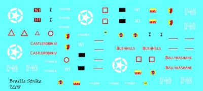 Braille Strike Decals 1/72 Churchill Tanks of The North Irish Horse in Italy