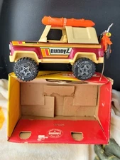 VINTAGE 1979 BUDDY L VACATIONER CHEVY BLAZER W/  MOTORCYCLCE AND RAFT RARE 5239