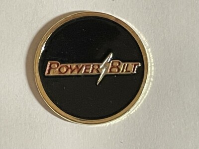 (1) Rare Powerbilt 1'' Flat Coin Style Golf Marker - A Great Deal!