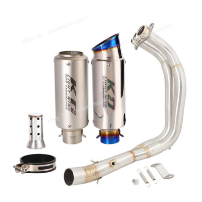 Whole System Muffler Header Pipe Exhaust Pipe For Yamaha YZF R7 MT07 FZ07 XSR700