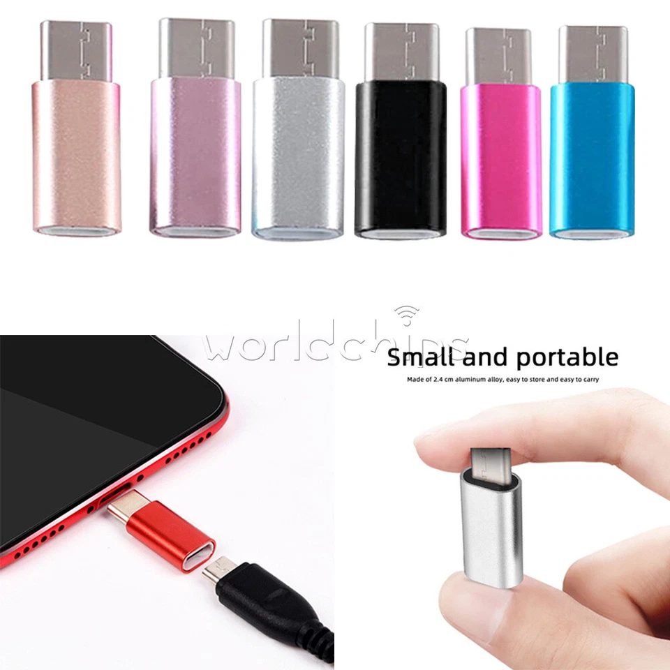 5pcs Micro USB to Type C Female Adapter Converter Adaptor For Android Phone - Image 3 of 4