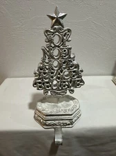 The Christmas Shoppe | Silver-White Christmas Tree Stocking Holder  Hobby Lobby