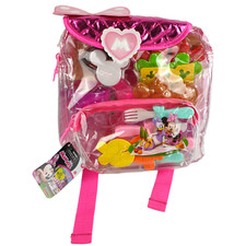 Disney Minnie's Happy Helpers Picnic Set New Backpack Pink Girl Gift 2017 20 pce