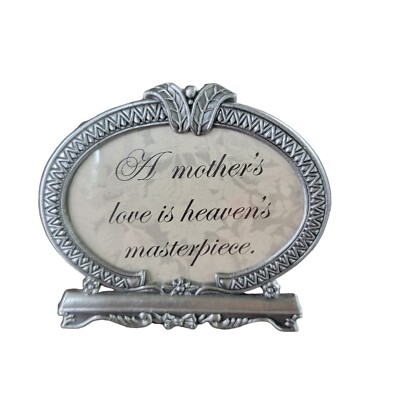 PEWTER BLESSINGS COLLECTION A Mother's Love is Heaven's Masterpiece FRAME PLAQUE