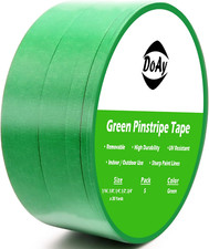 5 Rolls Fine Line Tape, Automotive Painters Tape 1/16", 1/8", 1/4", 1/2", 3/4"