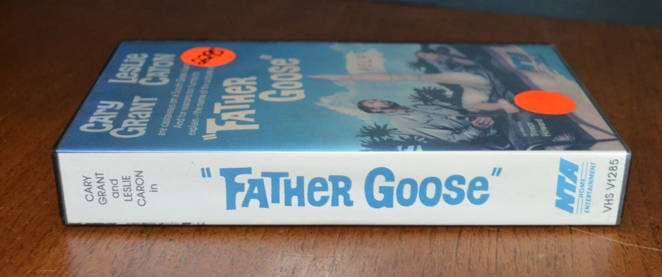 VTG FATHER GOOSE VHS ORIGINAL CLAMSHELL CARY GRANT NTA HOME ENT. Foto 2 de 4