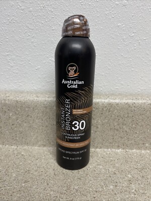Australian Gold Continuous Spray Sunscreen with Instant Bronzer SPF 30