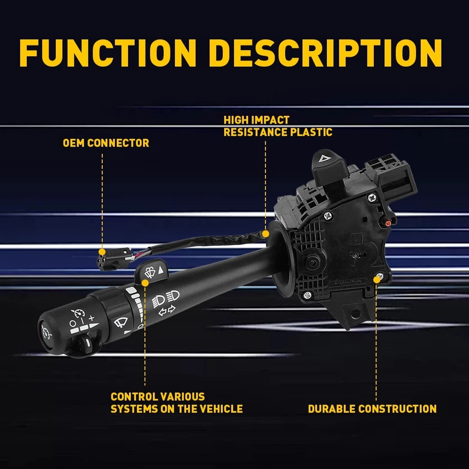 Turn Signal Windshield Wiper Switch Headlight For 2002-09 Chevrolet Trailblazer - Image 4 of 4