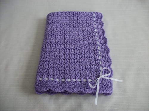 Crochet Baby Set- Blanket Hat Booties Infant 0-3m Handmade Shower Gift Baby Girl - Picture 4 of 5
