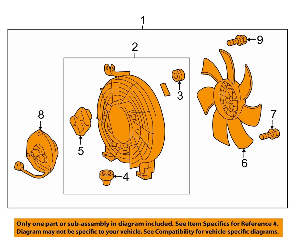 Used Engine Cooling Fan Motor fits: 2011 Toyota Land cruiser condenser fan assem - Изображение 3 из 4