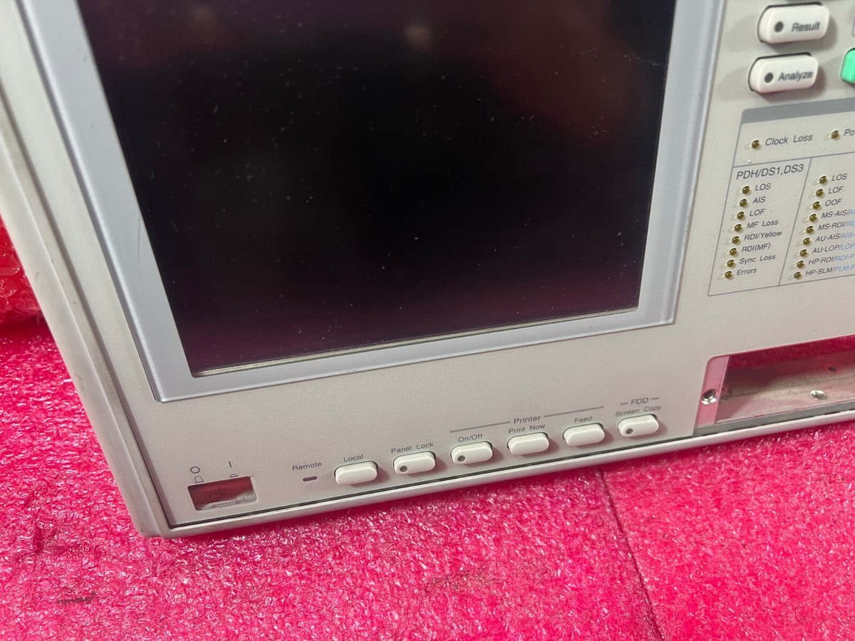Anristu Sonet/SDH/PDH/ATM Analyzer MP1570A1 ''Panel only Anristu Sonet/SDH/PDH/ATM Analyzer MP1570A1 ''Panel only