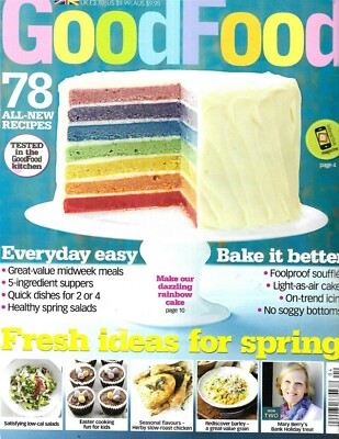 Good Food Magazine Easter Baking Special Light Cakes Icing Spring Salads 2013