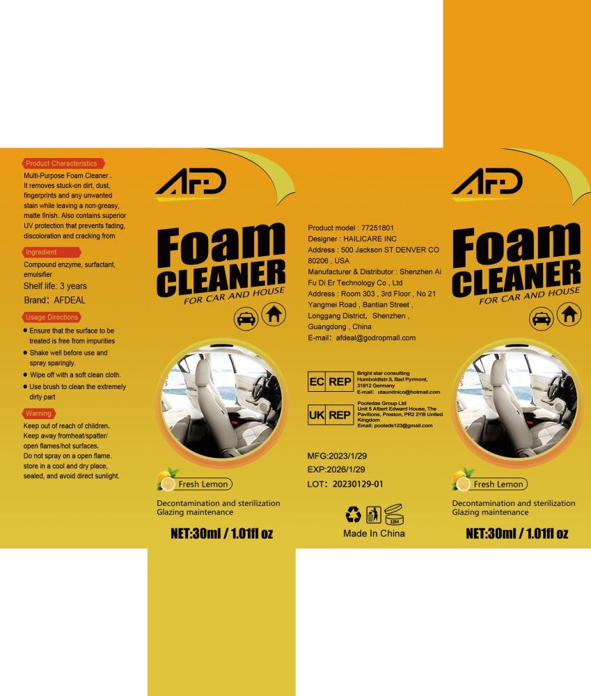 5/3pcs Multipurpose Foam Cleaner Car Seat Interior Home Cleaning Foam