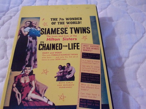 CHAINED FOR LIFE VHS SIAMESE TWINS HILTON SISTERS FILM-NOIR CRIME DRAMA FREAKS - Picture 15 of 15