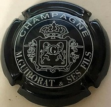 Capsule de champagne GUIBORAT M. (14a. bleu métal et blanc)