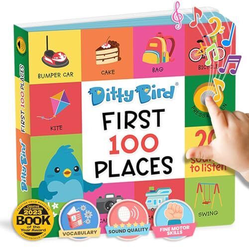 Ditty Bird Talking Books 100 Places | 100 Words for Vocabu... by MEMA PUBLISHING