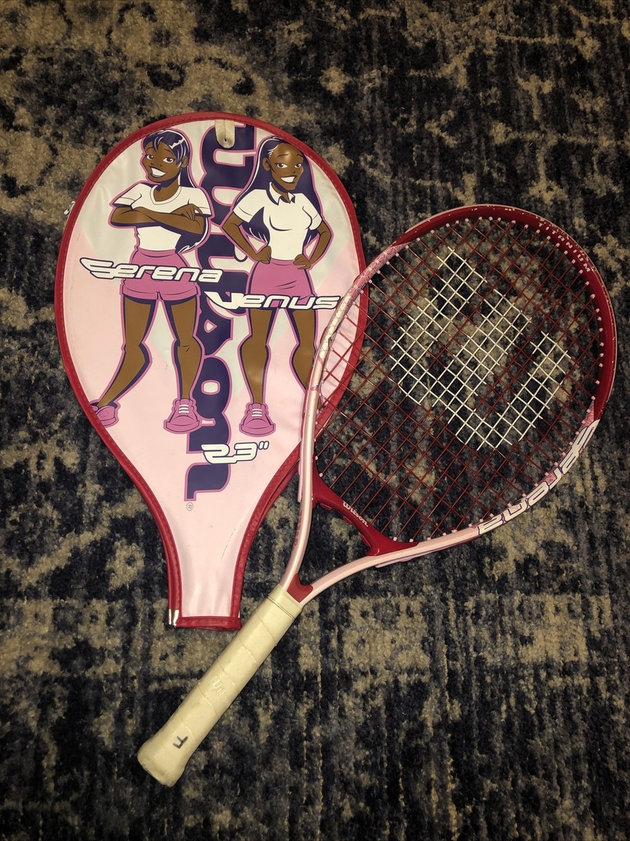 Wilson Titanium 23 Inch Serena Venus Williams Tennis Racket W/zip Case  Pink