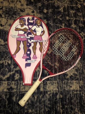 Wilson Titanium 23 Inch Serena Venus Williams Tennis Racket W/zip Case  Pink