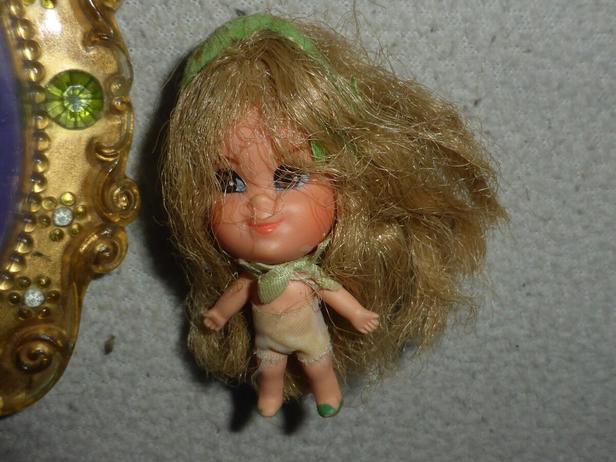 VINTAGE LIDDLE KIDDLES LUCKY LOCKET DOLL LOU MATTEL 1966 VINTAGE LIDDLE KIDDLES LUCKY LOCKET DOLL LOU MATTEL 1966