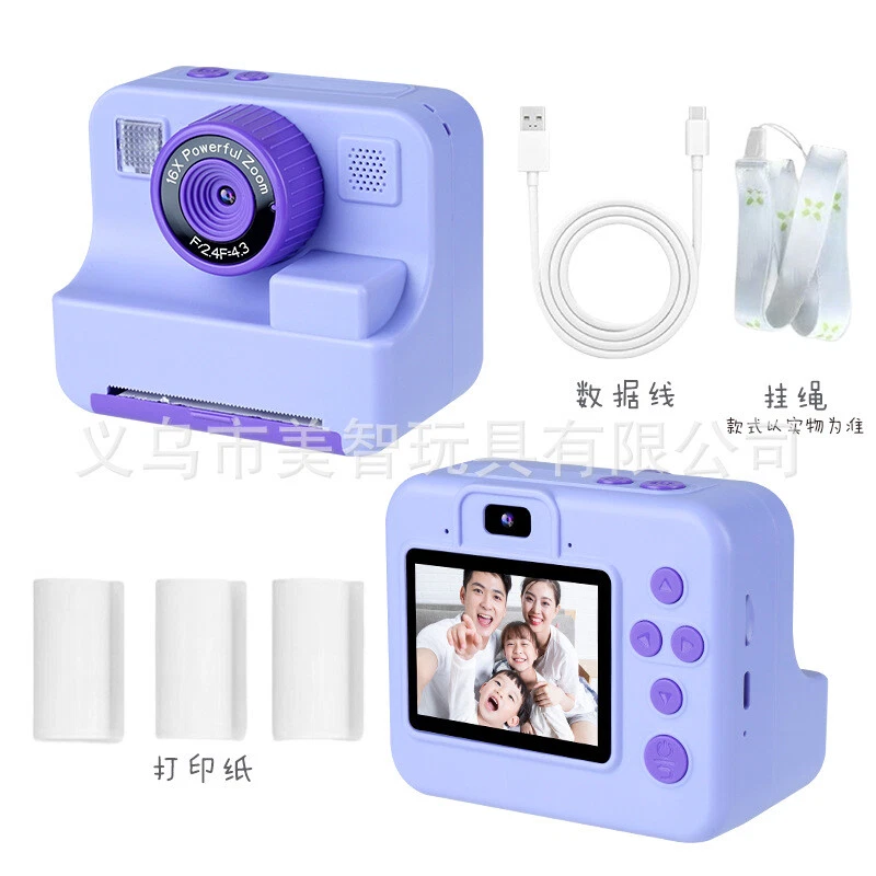 Instant Print Camera for Kids 32G Digital Camera Toys HD Video Recorder Gifts - Image 3 of 4
