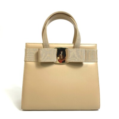 SALVATORE FERRAGAMO BA214178 Vala Ribbon 2WAY Shoulder Bag Hand 