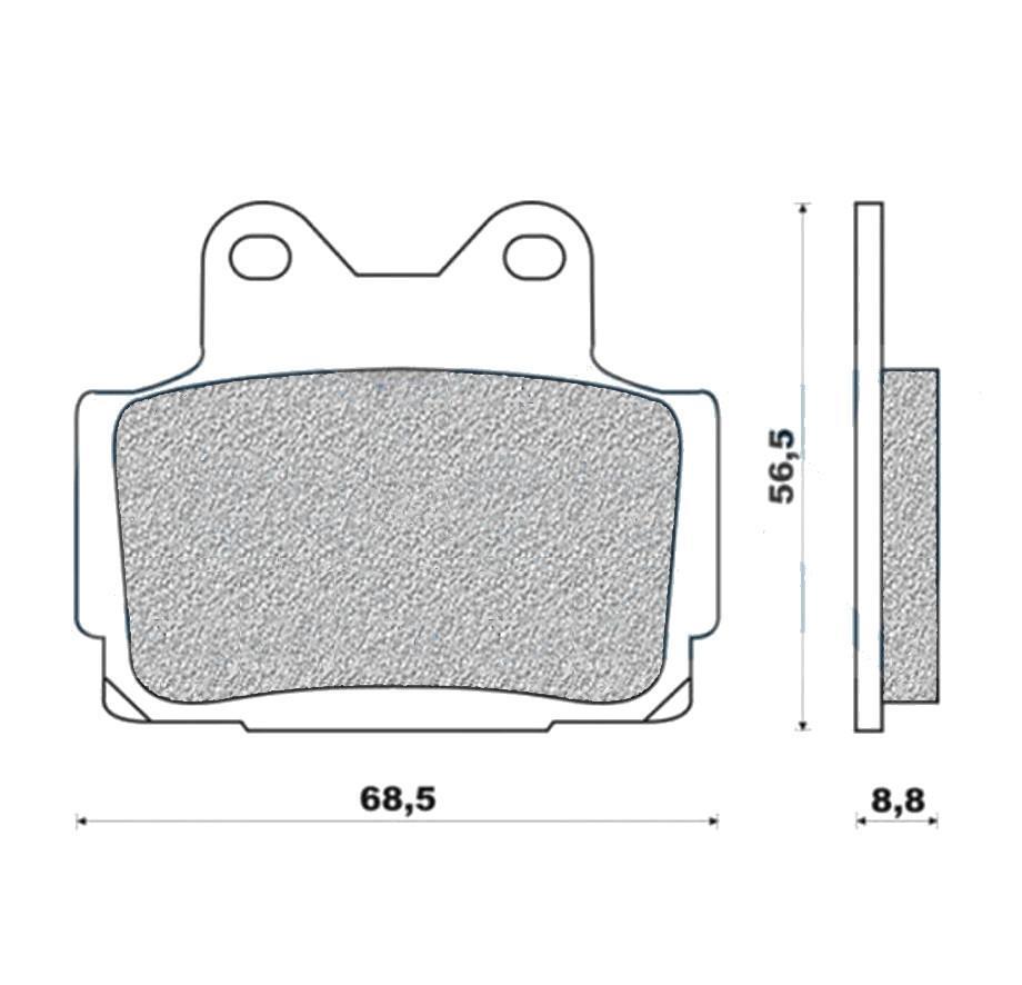 Plaquettes frein G1054 Galfer haute longévité pour Yamaha 600 Fazer et 125 TDR
