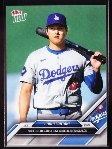 Shohei Ohtani Los Angeles Dodgers 1st 30/30 Season 2024 Topps Now #510 Base