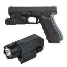 Tactical Pistol Light LED Gun Flashlight For 20mm Picatinny Rail Glock