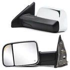 Pair Tow Mirrors For 02-08 1500 03-09 2500-3500 Dodge Ram Power Heated Chrome