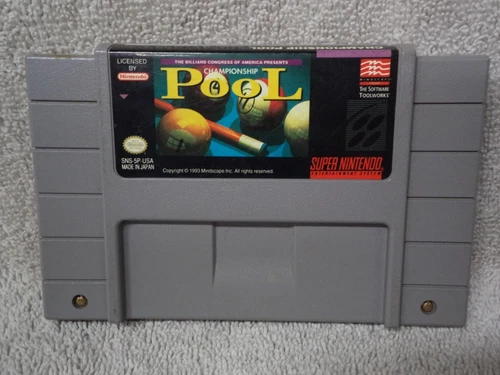 Championship Pool (Super Nintendo Entertainment System, 1993)Working Game Only