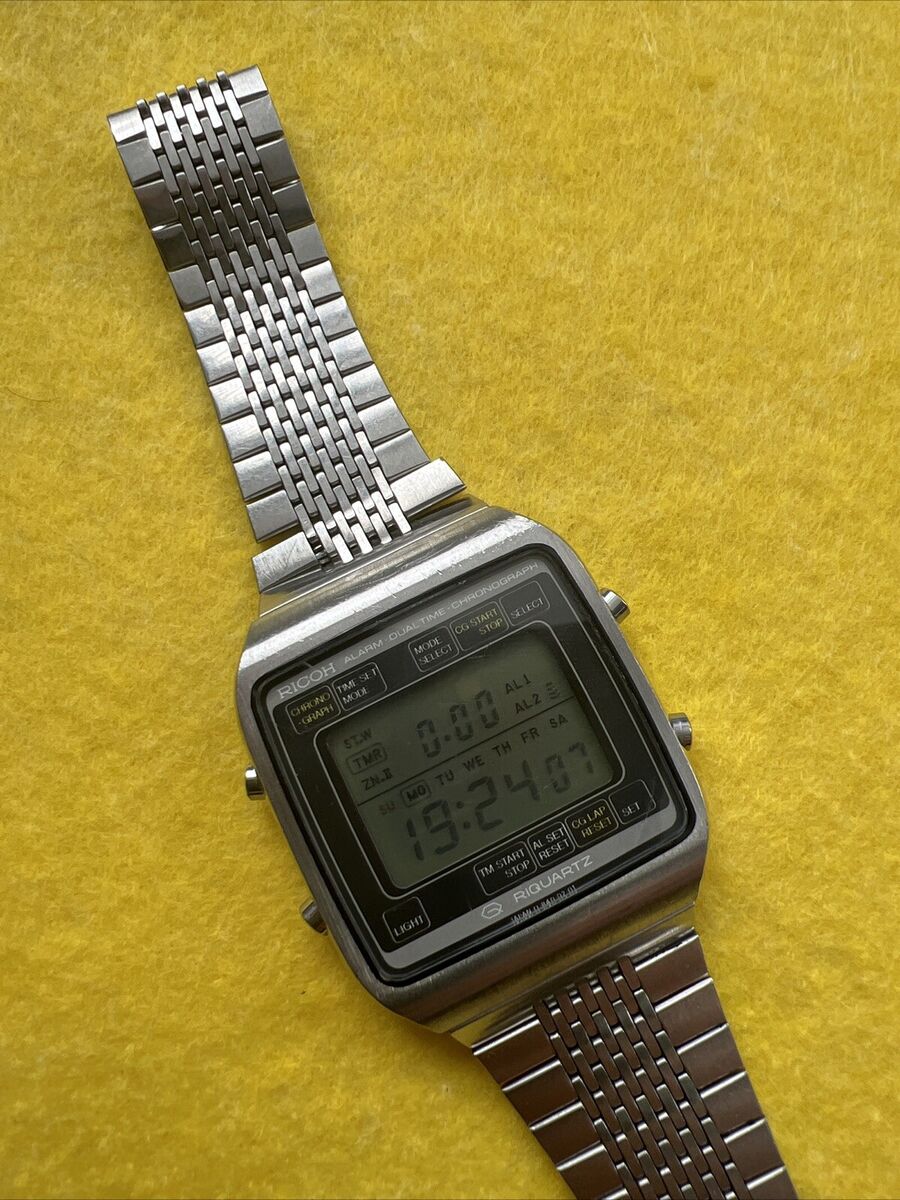 VINTAGE RICOH 840002 RIQUARTZ-LCD WATER RESISTANT ALL VINTAGE RICOH 840002 RIQUARTZ-LCD WATER RESISTANT ALL