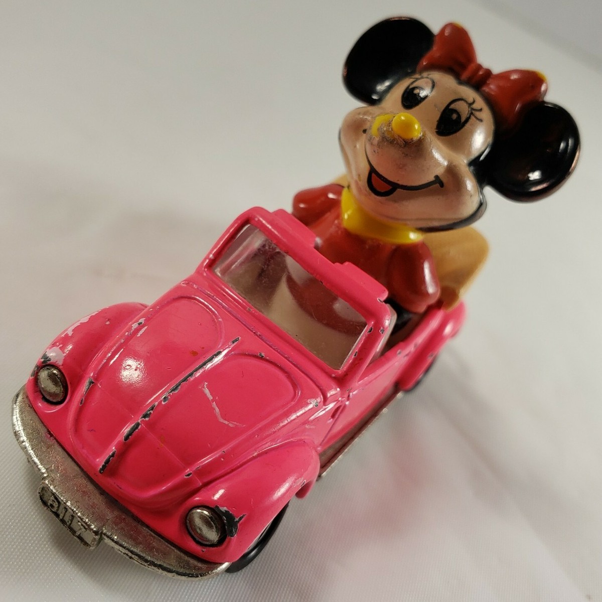プチカ　PD-6　ミニーのワーゲン Vintage Tomy Disney Minnie Mouse Pink Volkswagen Convertible
