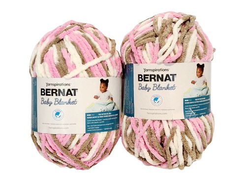 Bernat Baby Blanket Yarn 10.5 oz 300 g 220 yds 201 m Little Roses Lot of 2 - Picture 1 of 8