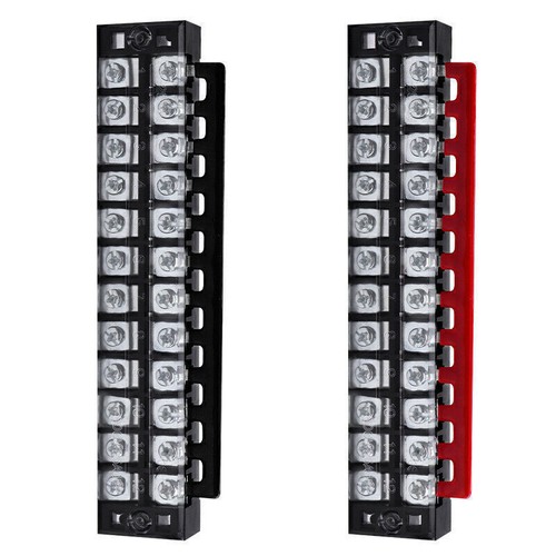 15A US Dual Row 3-12 Positions 600V Screw Terminal Block Terminal Barrier Strip - Picture 8 of 18