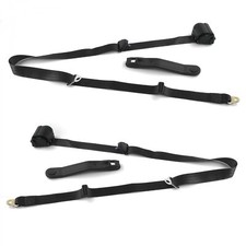 Ford Truck 1967 - 1979 Standard 3pt Bk Retract Bucket Seat Belt Kit-2 Belts
