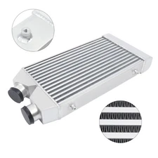 Universal Alu Intercooler 25x11x3 Front Mount 2.5" Inlet&Outlet Same One Side 