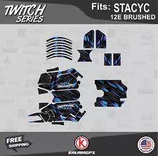 Graphics Kit for  STACYC 12E Brushed Electric Bike Twitch-purple