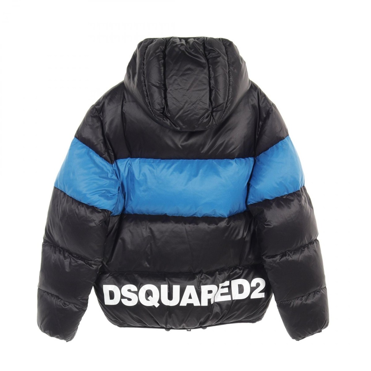 DSQUARED2 Logo print Down jacket S74AM0960 Nylon Black Blue DSQUARED2 Logo print Down jacket S74AM0960 Nylon Black Blue